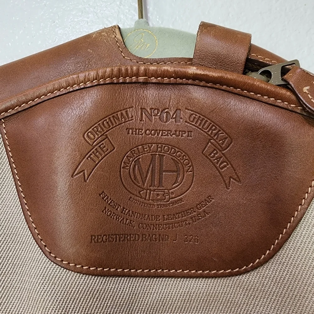 Vintage Ghurka Marley Hodgson No. 64 Cover Up II Canvas & Leather Garment Bag